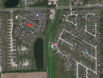 Conveniently located next to a walking/biking trail